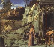 Giovanni Bellini st.francis in ecstasy oil painting artist